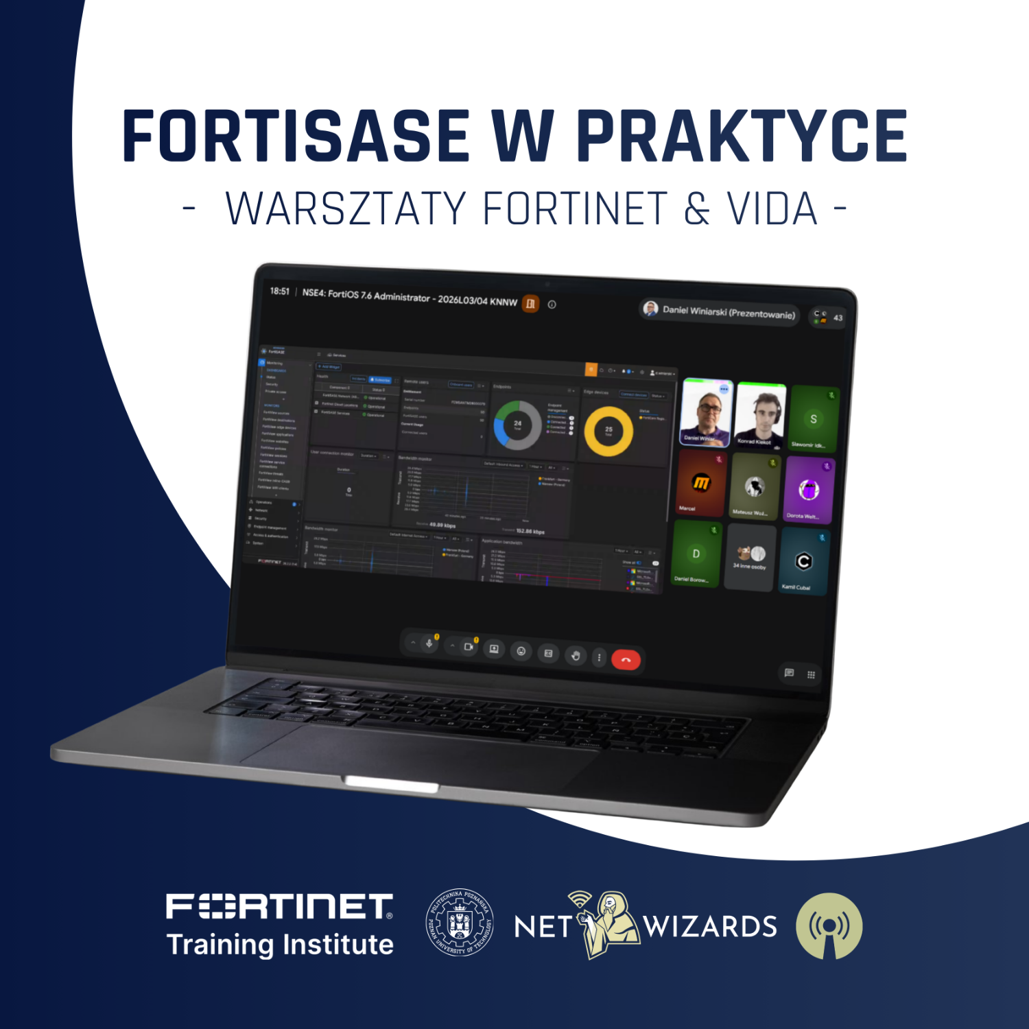Wykład z wakacyjnego kursu NSE4 przeprowadzony przez firmę VIDA.